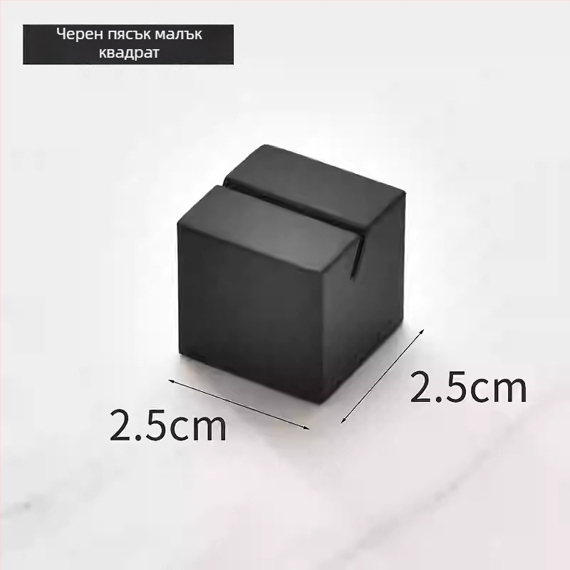 Държач за меню за хотел от неръждаема стомана – вертикален дисплей, модел 9580, за табелки за маса и визитки