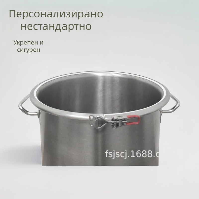 Скоба за кофа за супа от неръждаема стомана 201, модел KG001, полирана повърхност, за фиксирана устата на кофата
