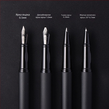 Black Forest Pen – метален корпус, иридиева сплав за перо, система за мастило с картридж, опаковка в OPP пакет