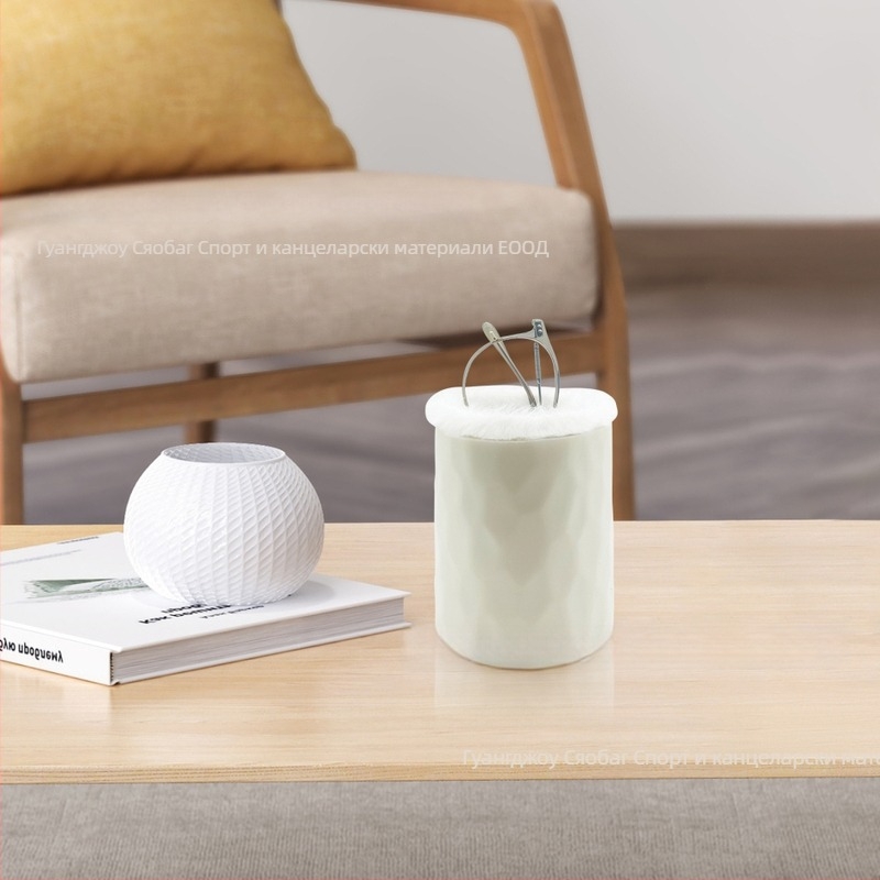 Силиконов държач за писалки, кръгла форма, възможност за печат на лого, персонализиран настолен органайзер