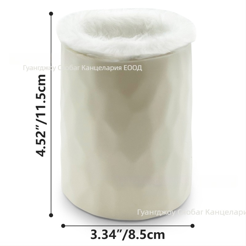 Силиконов държач за писалки, кръгла форма, възможност за печат на лого, персонализиран настолен органайзер