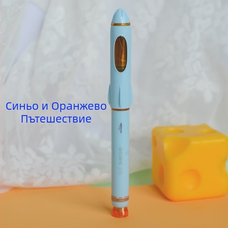 Dianshi 7157 Ракетна капсулна писалка с F връх, за ученици, калиграфия за трети клас, сменяеми мастилени патрони