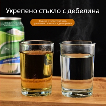 Комплект чаши за спиртни напитки от закалено стъкло – прост стил, вместимост 1000 мл и повече