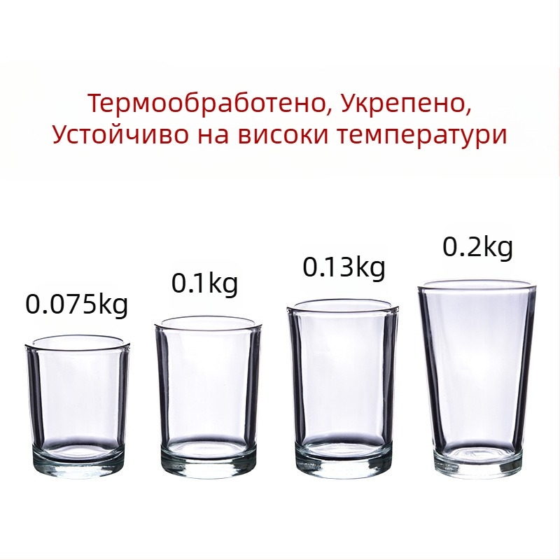 Комплект чаши за спиртни напитки от закалено стъкло – прост стил, вместимост 1000 мл и повече