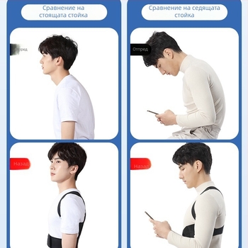 Унисекс ортеза за корекция на стойката за възрастни — невидима лента, изправяне на раменете, подравняване на гръбнака, Zhongshan стил, DR.PZO