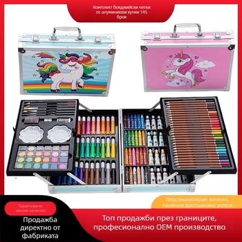 Акварелни писалки за деца, 145 броя, алуминиева кутия, TOUCH CHENJI