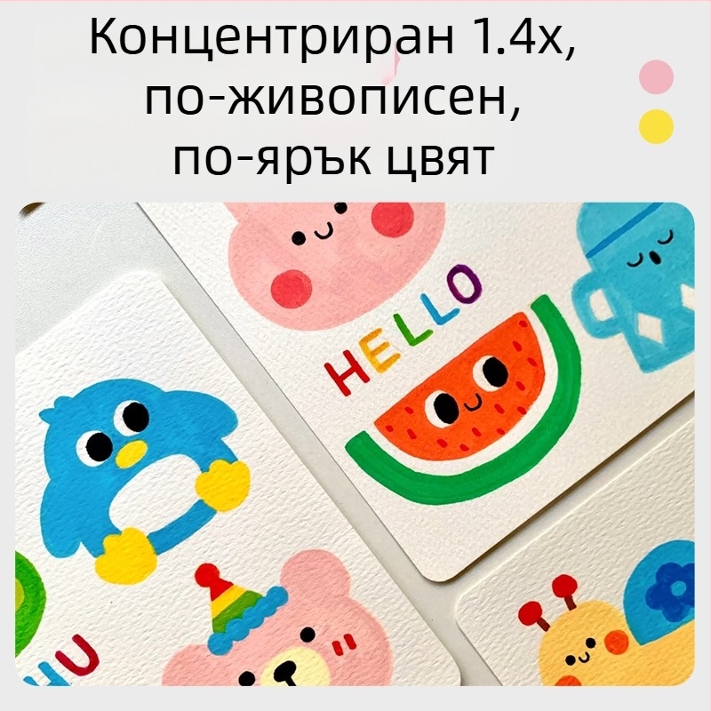 Акрилен маркер за рисуване с едно върхче, кръгло тяло, преносим комплект в кутия за изкуство и DIY