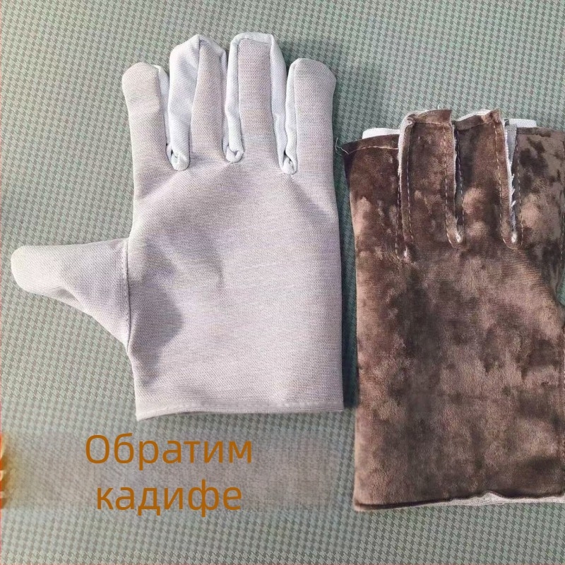 Замшеви работни ръкавици за трудова дейност, износоустойчиви, антихлъзгави, дишащи, за строителство