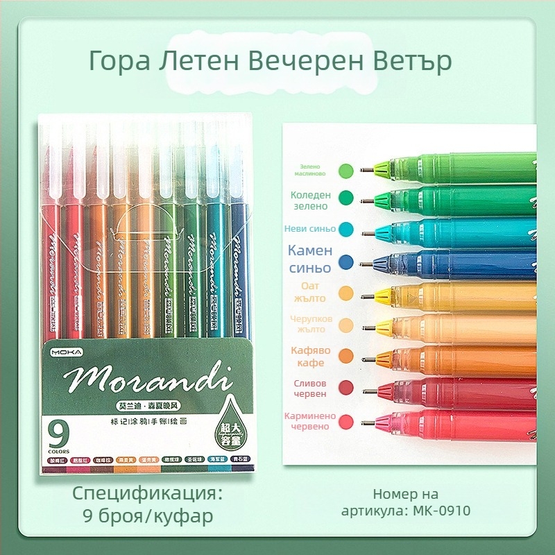 Хайлайтър писалка, пластмасов корпус, в кутия, едностранна, неизтриваема, марка Tiger Elephant