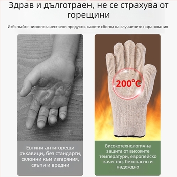 Taodun ръкавици за висока температура – антиизгаряния, термоустойчиви защитни ръкавици