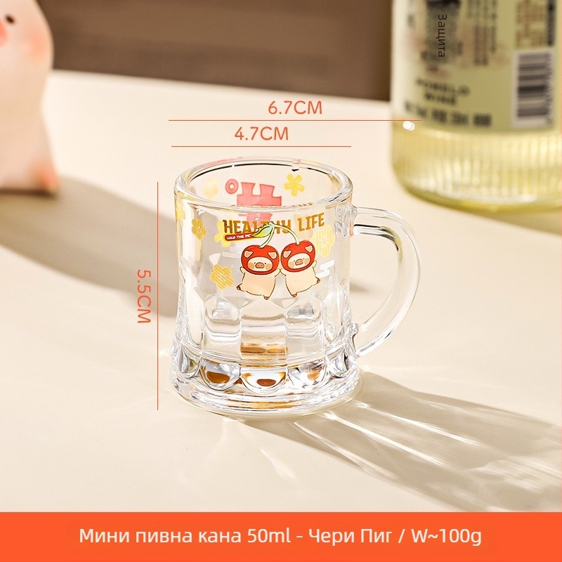 Kawashimaya x Lulu Pig колаборация: мини чаша за ликьор, стъклена чаша за вино; капацитет 1000 ml+; стил: модерен минимализъм, зодиакални знаци; 1 бр.; подаръчна кутия