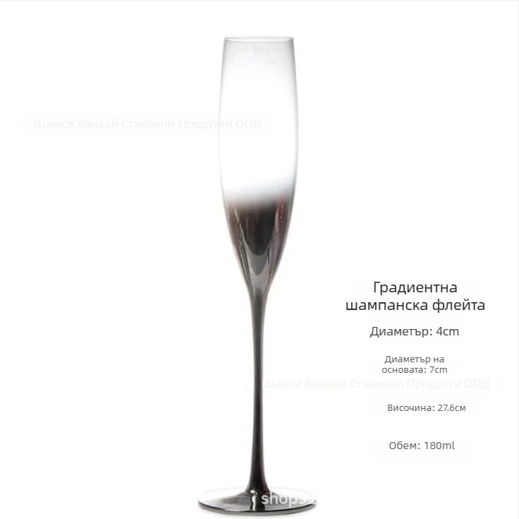 Чаша за вино, стъклена, модерен минималистичен стил, персонализируема със печат на лого, тегло 150 g