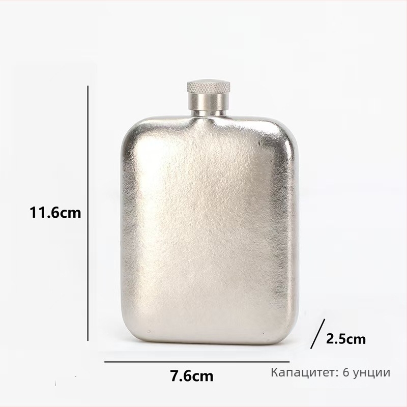 AUZU преносима бутилка от чист титаний за вино, ретро стил, с лого Can