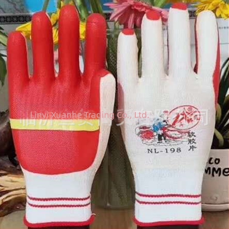 Защитни ръкавици Altair от памучна нишка с латексна дланка, антирязащи за машиностроене и строителство