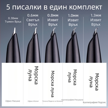 Yongsheng 0,6 мм компактно заострено перо писалка за възрастни, корпус от ебонитово дърво, калиграфска писалка с извито перо
