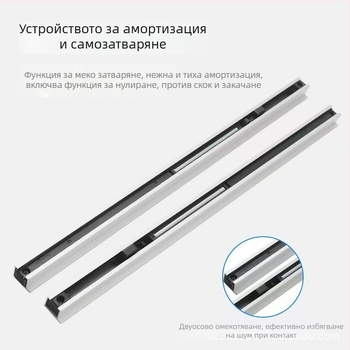 Алуминиев хардуер за плъзгащи врати – Vishunda OEM, 80 кг натоварване, обхват 800–1200 мм, без релса, плаваща система