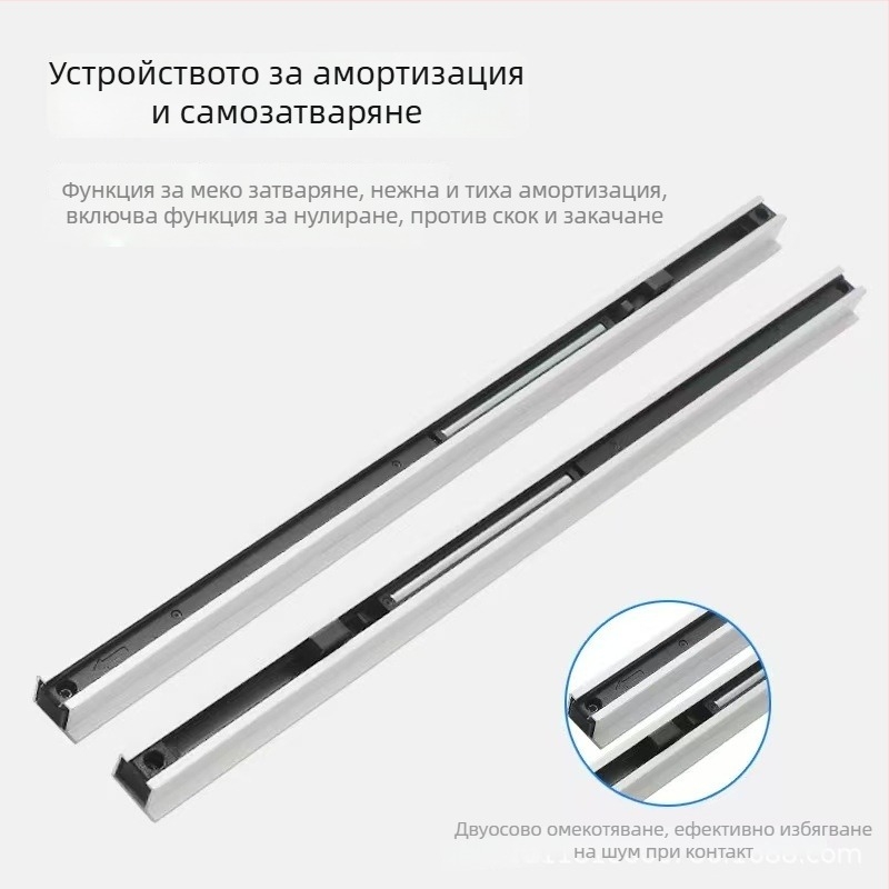 Алуминиев хардуер за плъзгащи врати – Vishunda OEM, 80 кг натоварване, обхват 800–1200 мм, без релса, плаваща система