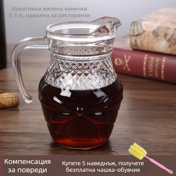 Декантер за вино с усилено тяло, модерен минималистичен стил; капацитет 1–100 ml; пускане през 2023 г.; комплект.