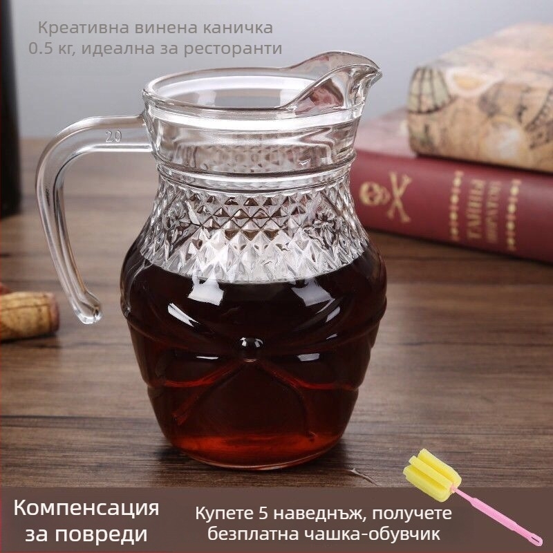 Декантер за вино с усилено тяло, модерен минималистичен стил; капацитет 1–100 ml; пускане през 2023 г.; комплект.