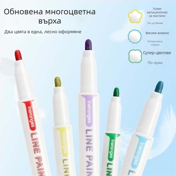 Touchmark Contour pen комплект – пластмасов корпус, опаковано в кутия, едностранни, неизтриваеми, възможност за печат на лого