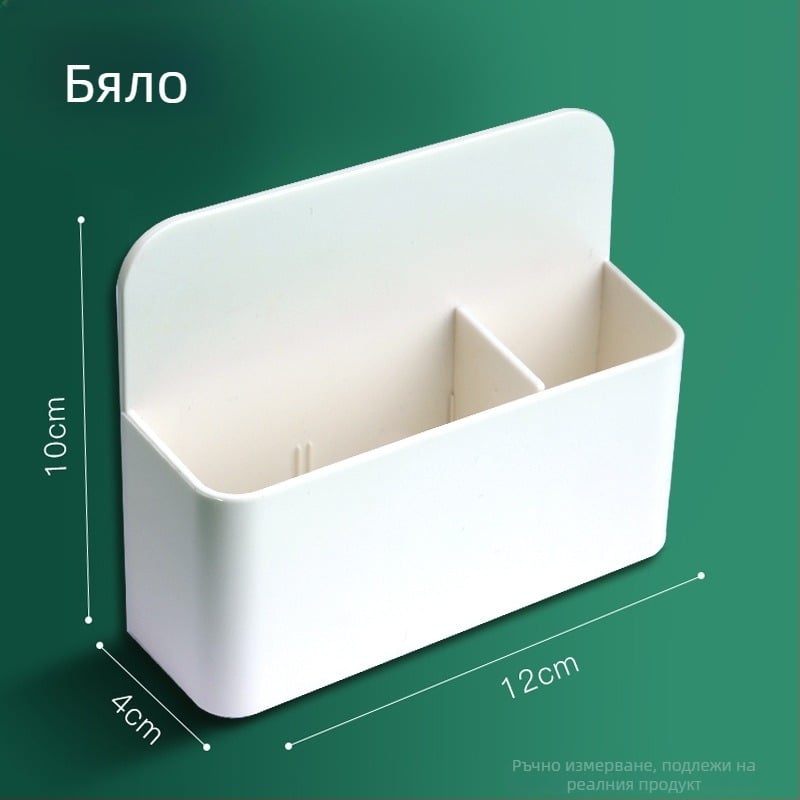 Вакуумно магнитен стенен държач за моливи за бяла и черна дъска – PVC, квадратен, голям капацитет