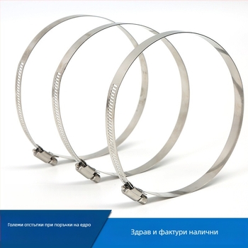 Хомут за тръба от 201 неръждаема стомана, американски стил, за монтиране на кабели на електрически стълбове, пълен пръстен, заmonitorинг и осветление