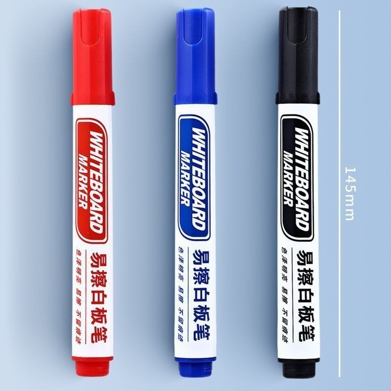 Дебели маркери за бяла и черна дъска, водна основа, лесно изтриваеми, Pengyi, 10 бр, корпус пластмасов