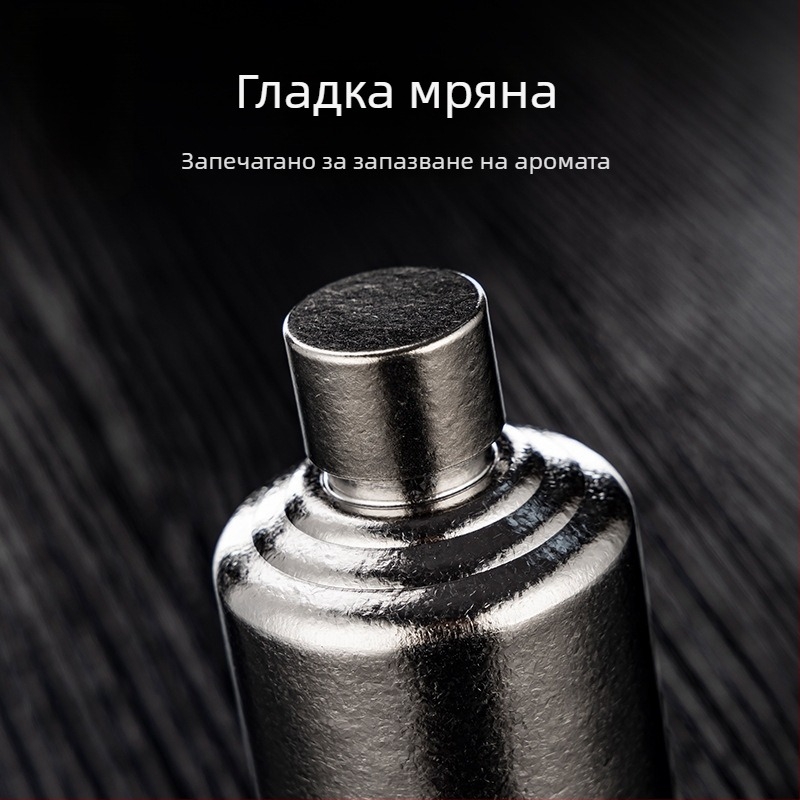 Rongshantang бутилка за вино от чист титана за къмпинг — преносима, модерен минималистичен стил, празна бутилка, печат на лого