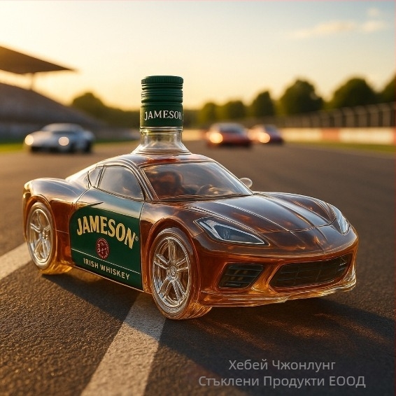 Уиски декантер Corvette C8, стъклена бутилка, стил лек лукс ретро, единична опаковка