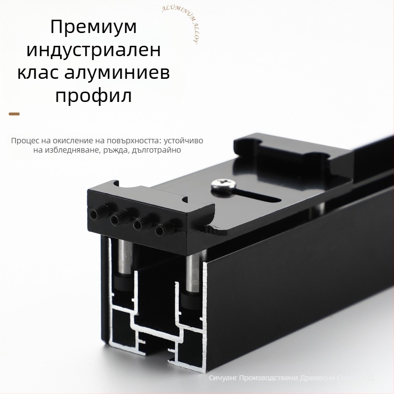 Двупосочно буферно оборудване за невидима плъзгаща врата – St-1500, материал: желязо + лепило, максимално натоварване 80 кг, съвместим с профили 35/40/42