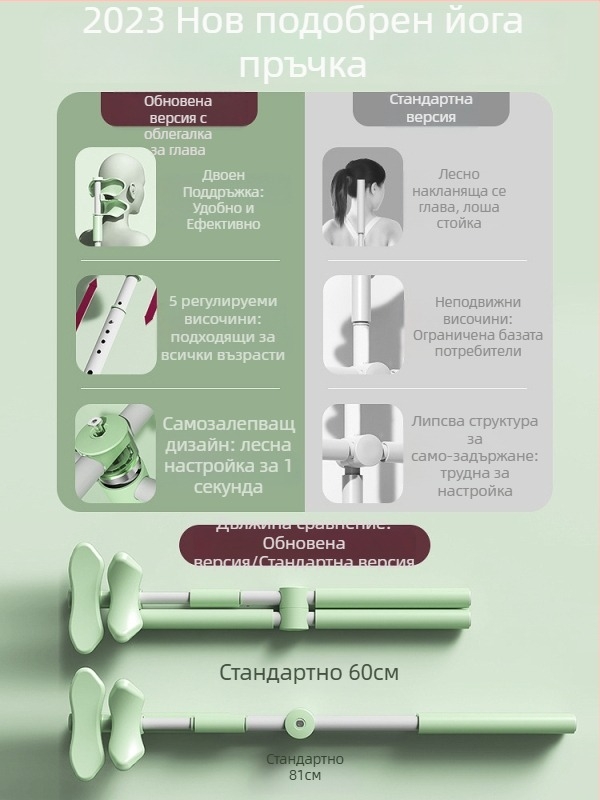 Пръчка за тяло - Wu Hangbin, помагала за йога