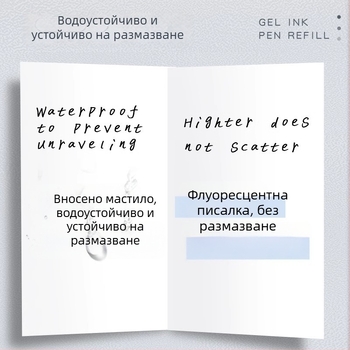 Long-standing рефил за щракваща писалка 0,5 мм, съвместим с U9/U17/U20, пластмасов корпус, в кутия
