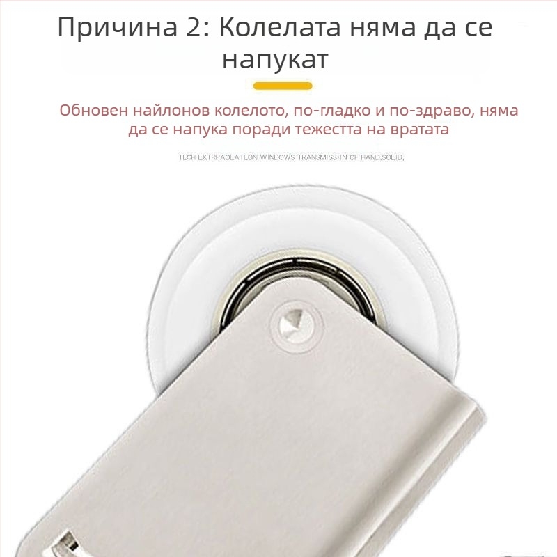 Ролка за плъзгащи се врати на шкафове, титановата сплав, за стъклени врати, изпъкнала и вдлъбната форма, марка Unique