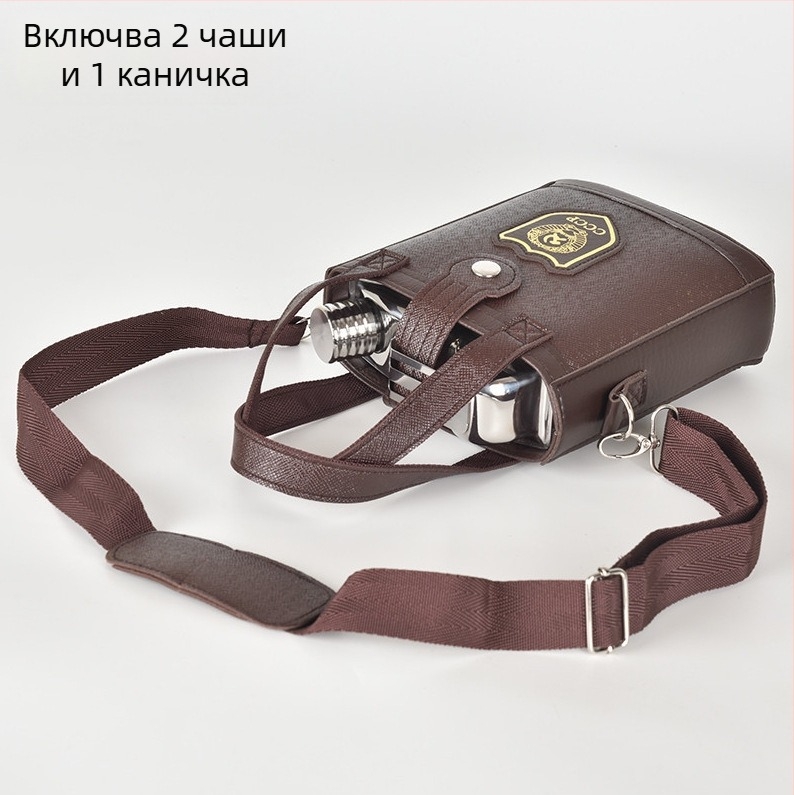 Удебелена 304 неръждаема стомана — преносим винен кувшин за открито, ретро стил