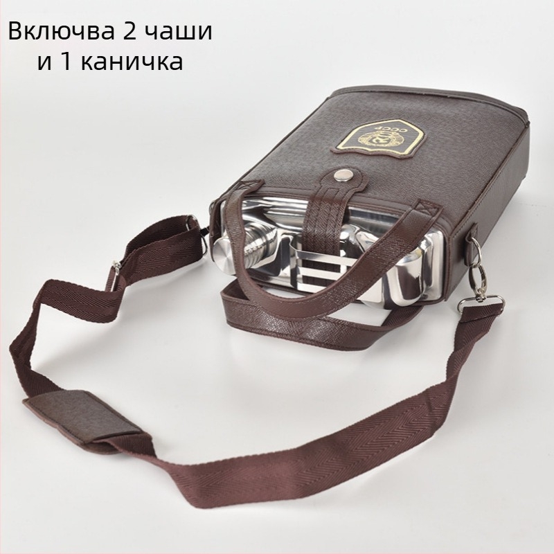 Удебелена 304 неръждаема стомана — преносим винен кувшин за открито, ретро стил