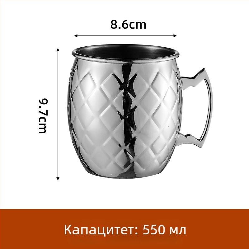 Чаша за спиртни напитки от 304 неръждаема стомана; капацитет 1–100 мл; стил: модерен минимализъм Bloom; печат на лого възможен; опакована в хартиена кутия.
