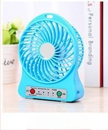 Портативен USB-зареждаем безшумен настолен вентилатор, PVC материал, стил бюро, възможност за персонализация