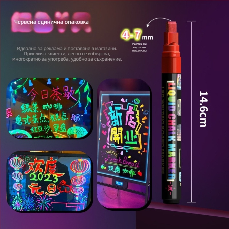 Маркер за бяла и черна дъска, модел 1855, пластмасов корпус, опакован в кутия, изтриваем