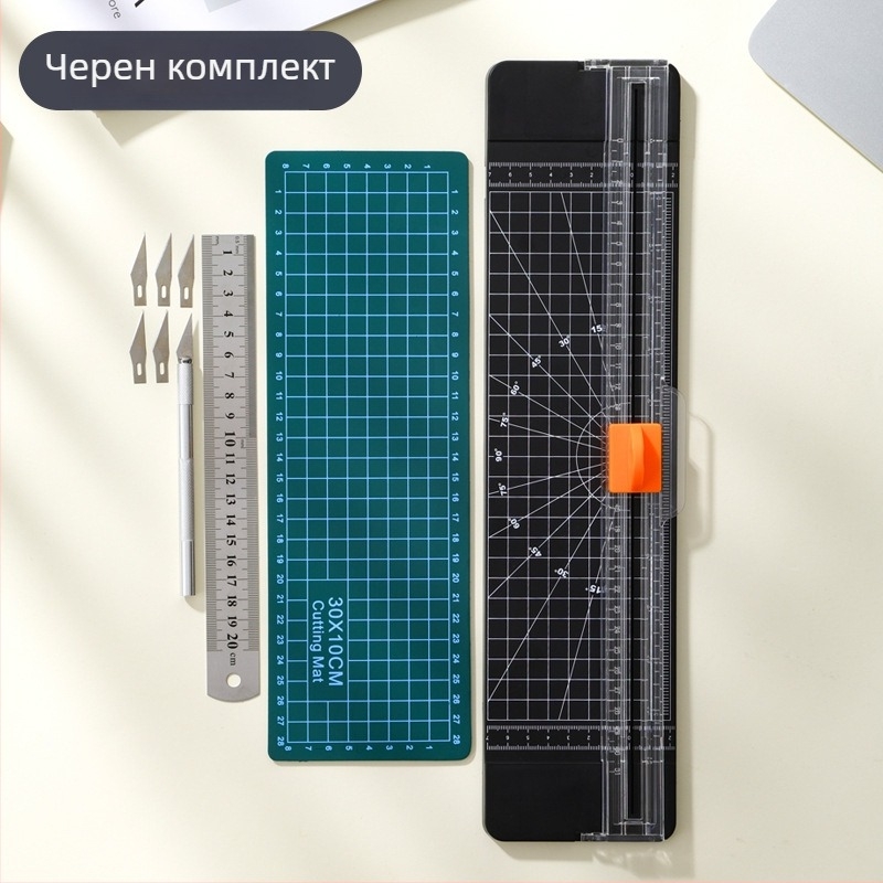 Ръчен подрязвач за хартия – Yinian, пластмасов корпус, модел Paper Cutter, артикул 818, за рязане на хартия