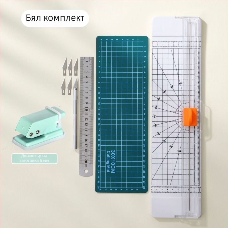 Ръчен подрязвач за хартия – Yinian, пластмасов корпус, модел Paper Cutter, артикул 818, за рязане на хартия