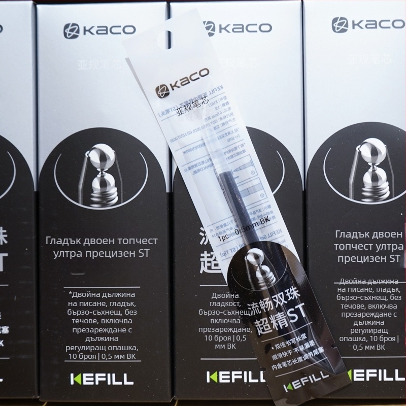 Kaco Рефил за писалка, 0.5 мм връх, заместващо ядро, опаковано в кутия