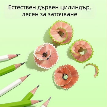 Deli дървен молив - 2B/HB сърцевина, дървено тяло, за писане и изпити