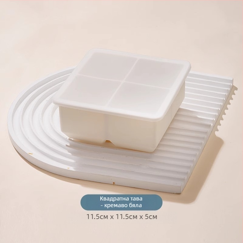 Форми за лед от силикон, бързо замръзване, лесно освобождаване, с капак