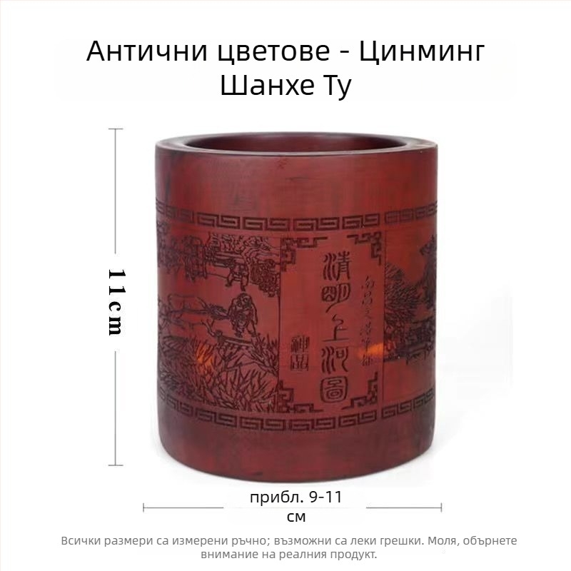 Държател за писалки от бамбук, кръгла форма, с лого отпечатано, възможност за персонализация, лицензирана частна марка