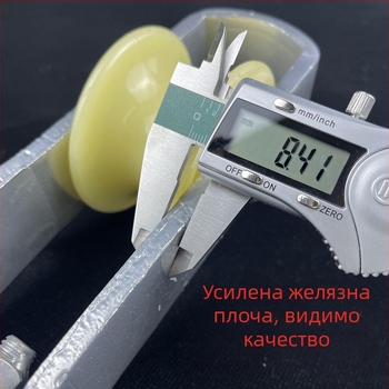 Железопътна найлонова изпускателна ролка, тип кука-колело, затворен канал за оптичен кабел, за изпускане на захранващи кабели и PE тръби