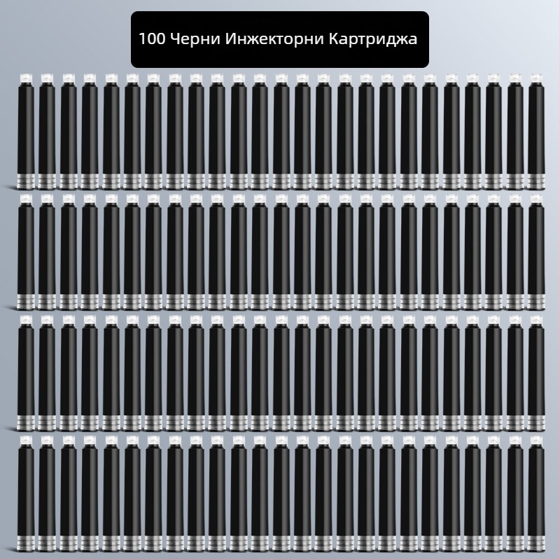 Калиграфски накрайник за писалка PD0019024 с 0.7 извита върха и 1.0 ъглов връх, иридиев връх, универсална система подаване на мастило 3.4 мм