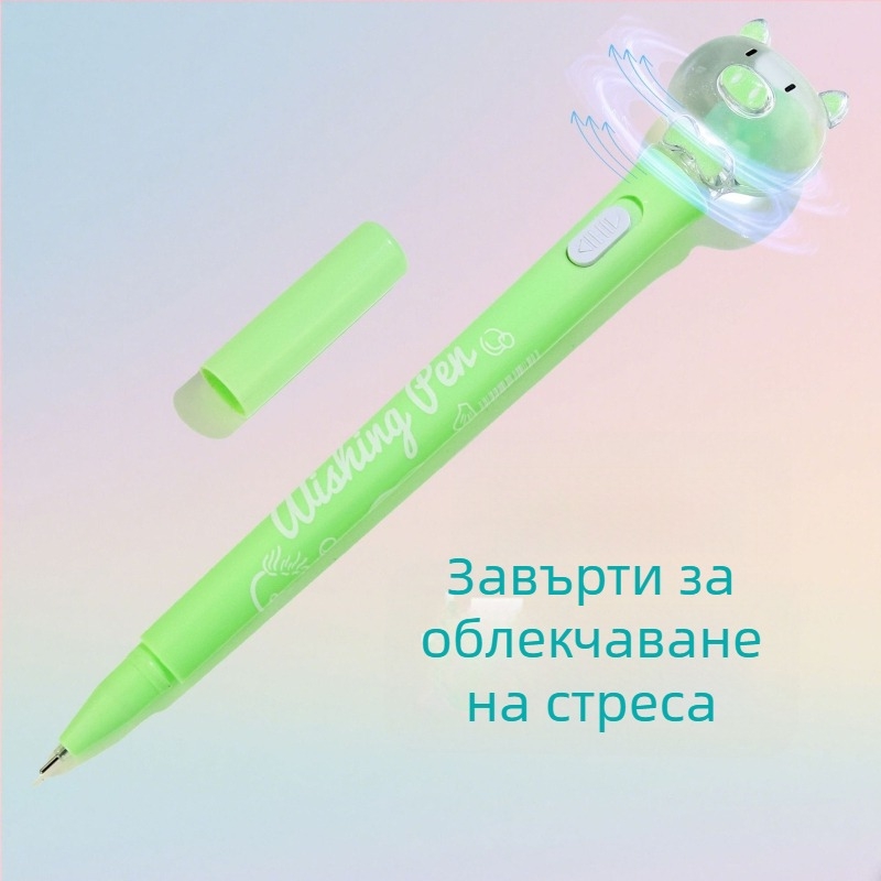 Хайлайтър писалка с тематика макарон, гладко писане, серия Cartoon Cute, пластмасов корпус, неизтриваща, връх: друг материал