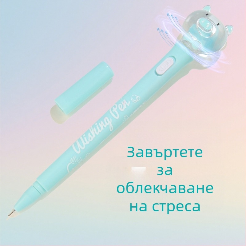 Хайлайтър писалка с тематика макарон, гладко писане, серия Cartoon Cute, пластмасов корпус, неизтриваща, връх: друг материал