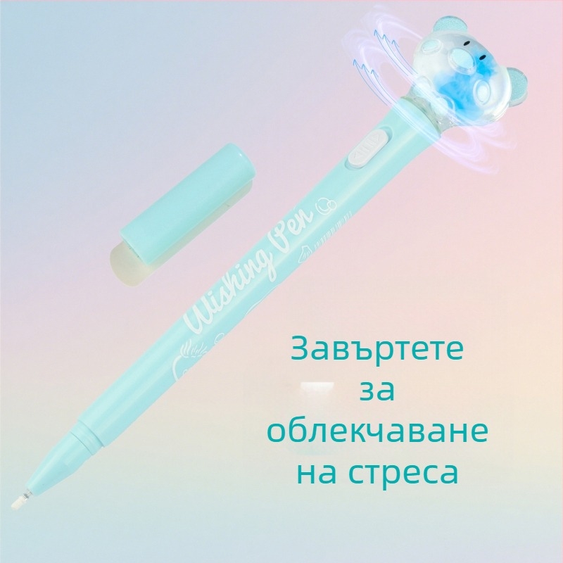 Хайлайтър писалка с тематика макарон, гладко писане, серия Cartoon Cute, пластмасов корпус, неизтриваща, връх: друг материал