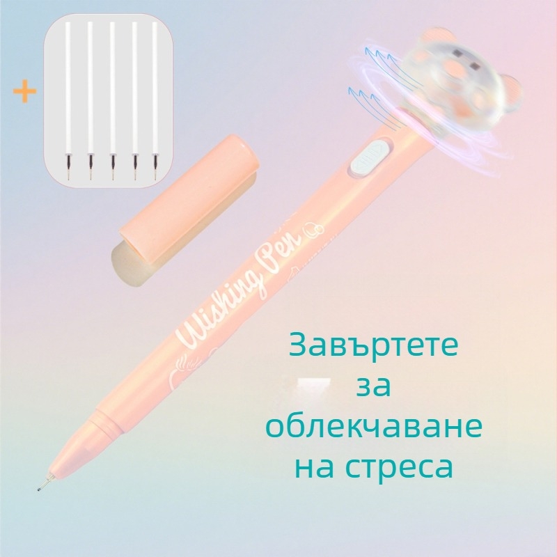 Хайлайтър писалка с тематика макарон, гладко писане, серия Cartoon Cute, пластмасов корпус, неизтриваща, връх: друг материал